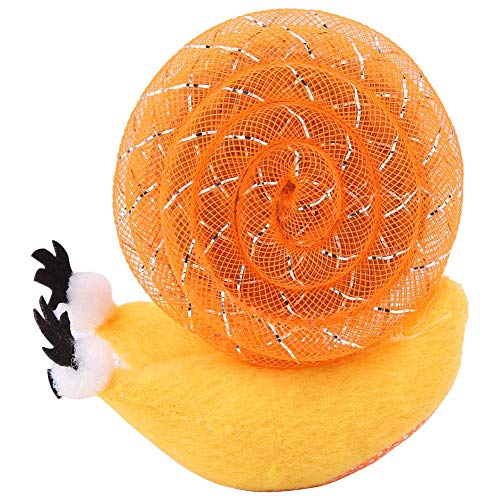Andraw Valentine's Day Present Patrón de Caracol Interactivo Juguete de Gato Caracol de Felpa Seguro y Duradero, Juguete Interactivo de Gato de poliéster, para Gato Juguete de Gatito(Tangerine)