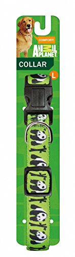 Animal Planet Panda - Collar Ajustable de Nailon, 20 mm