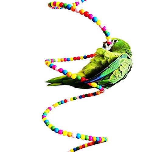 Anjing - Escalera de Juguete para pájaros, Loros, periquitos, cacatúas, Canarios, cacatúas, etc.