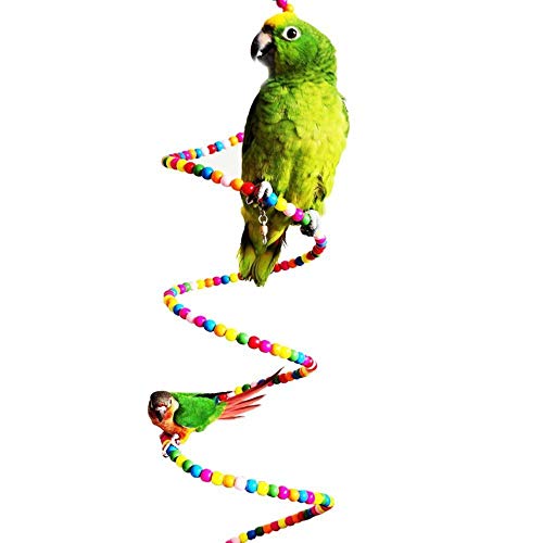 Anjing - Escalera de Juguete para pájaros, Loros, periquitos, cacatúas, Canarios, cacatúas, etc.