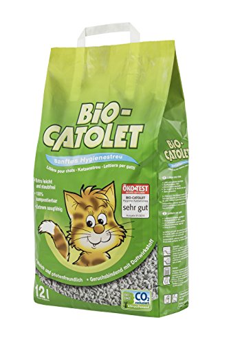 Arena para Gatos Bio Catolet Suave e higiénica, 12 l