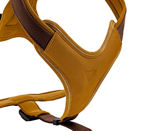 Arnés Hunter para perros, de nailon/neopreno, marrón, 53-65