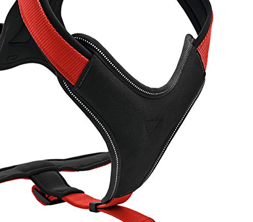 Arnés Hunter para perros, de nailon/neopreno, rojo, 73-94