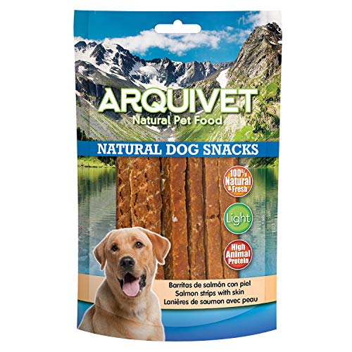 Arquivet Snack para perros Barritas de Salmón con piel - 350gr.