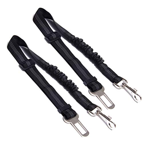 ArtPeach Cinturón de Seguridad Reflectantes, Cinturones de Arnés Elásticos Correa, Cables de Sujeción de Seguridad, Paquete de 2