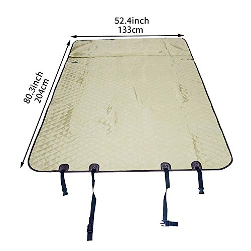 Asiento impermeable Oxford Alquiler mascotas cubierta del tronco Mat tapa abatible Gatos Perros protector Llevar Organizador Accesorios Funda de asiento de coche para perros (Color : Black)