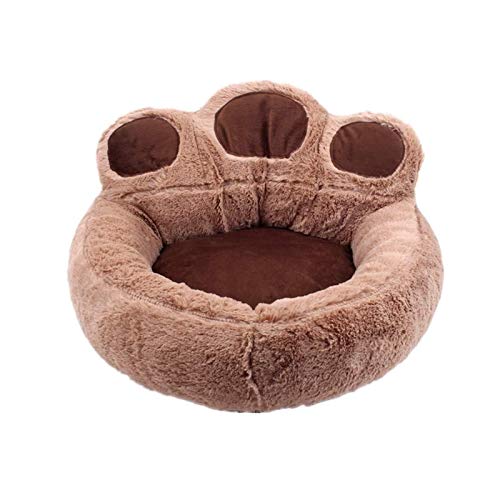 ASY Camas para Perros Perro Extraíble Jerarquía Lavable Perros Lavables Cats para Sofá Interior Oso Pata Mascota Litter Kennel Cojín Cats Perro Camas Sofá Cama Mascota (Color : Small, Size : Brown)