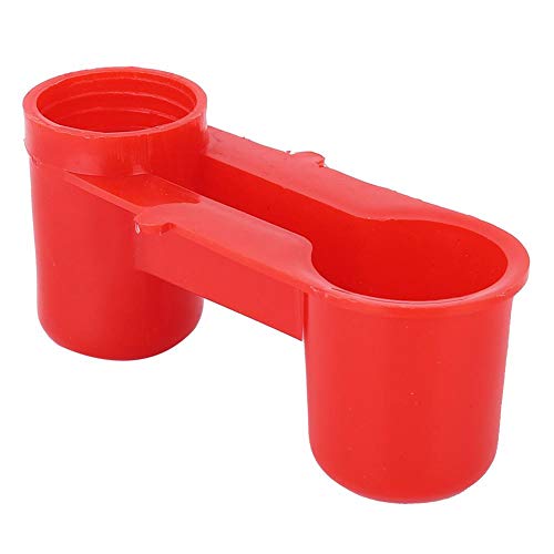 AUNMAS 20Pcs Plástico Bebedero para pájaros Alimentador Botella de Agua de Soda Granja Herramienta de alimentación para Beber Equipo de Fuente de Agua para Pollo de Paloma
