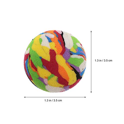 Balacoo 10 Unidades de Bolas de Espuma Coloridas para Gatos Bolas de Lana para Gatos Juguetes Interactivos para Gatos Perros Juguetes para Mascotas Suministros para Gatos Gatitos