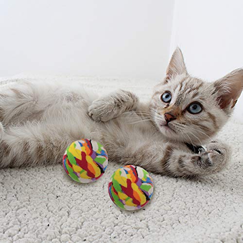 Balacoo 10 Unidades de Bolas de Espuma Coloridas para Gatos Bolas de Lana para Gatos Juguetes Interactivos para Gatos Perros Juguetes para Mascotas Suministros para Gatos Gatitos