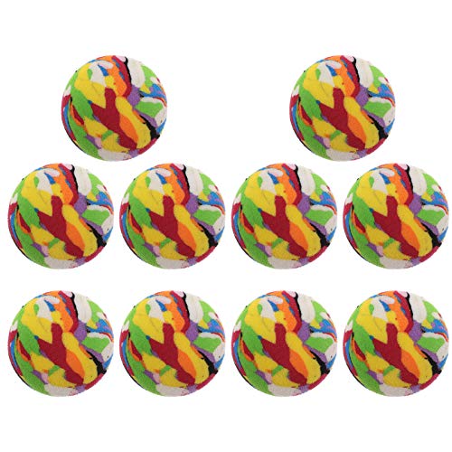 Balacoo 10 Unidades de Bolas de Espuma Coloridas para Gatos Bolas de Lana para Gatos Juguetes Interactivos para Gatos Perros Juguetes para Mascotas Suministros para Gatos Gatitos