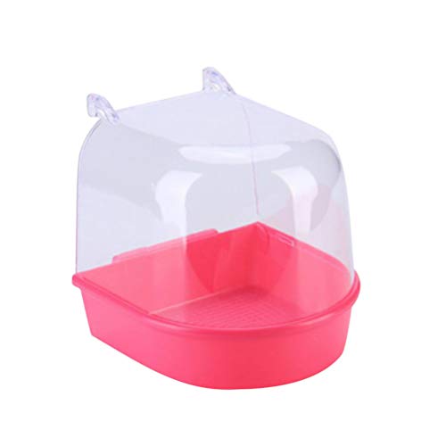 Balacoo 2 Piezas Colgando Cubo de Baño de Aves Bañera de Aves Jaula de Ducha Jaula Pequeña Bañera de Loro para Pájaros Pequeños Loros Cresta Myna