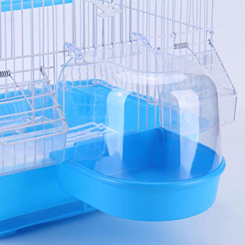 Balacoo 2 Piezas Colgando Cubo de Baño de Aves Bañera de Aves Jaula de Ducha Jaula Pequeña Bañera de Loro para Pájaros Pequeños Loros Cresta Myna