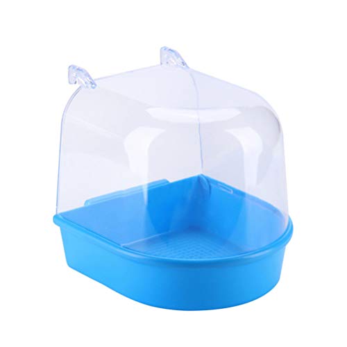 Balacoo 2 Piezas Colgando Cubo de Baño de Aves Bañera de Aves Jaula de Ducha Jaula Pequeña Bañera de Loro para Pájaros Pequeños Loros Cresta Myna