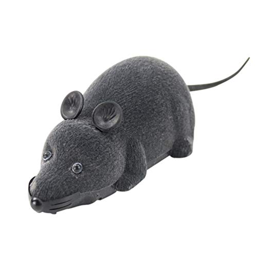 Balacoo 2 Piezas Gato Eléctrico Persiguiendo Ratones Control Remoto Rata Gatito Juguete Juguete para Mascotas Jugando Juguete Perro Gato Juguete Interactivo en Movimiento (Color Aleatorio sin Batería)