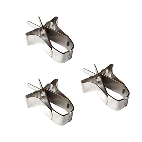 Balacoo 3 Piezas Aves Comida Titular Mascota Loro Fruta Vegetal Clip Alimentador Dispositivo Pinza Abrazadera Accesorios Jaula de Pájaros
