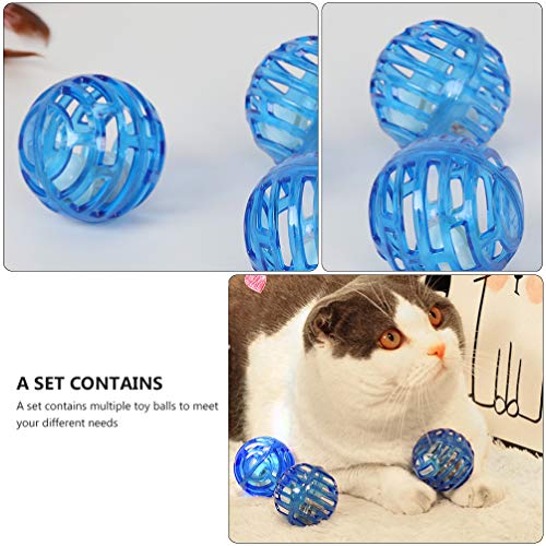 Balacoo 3Pcs Juguetes de Bola para Gatos Bola de Luz Flash Juguetes Interactivos para Gatitos Dispensador de Golosinas para Gatos Juguete para Mejorar La Relación Entre La Mascota Y El