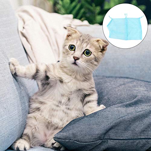 Balacoo Bolsa de Baño para Gatos Bolsa de Aseo para Gatos Bolsa de Ducha para Limpieza de Perros Antiarañazos Bolsa de Retención Antimordidas para Gatos para Uñas
