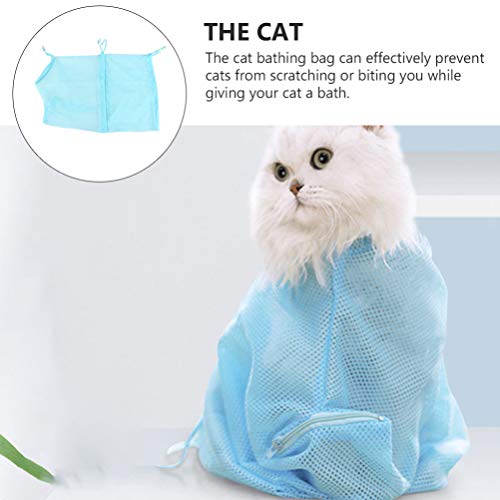 Balacoo Bolsa de Baño para Gatos Bolsa de Aseo para Gatos Bolsa de Ducha para Limpieza de Perros Antiarañazos Bolsa de Retención Antimordidas para Gatos para Uñas