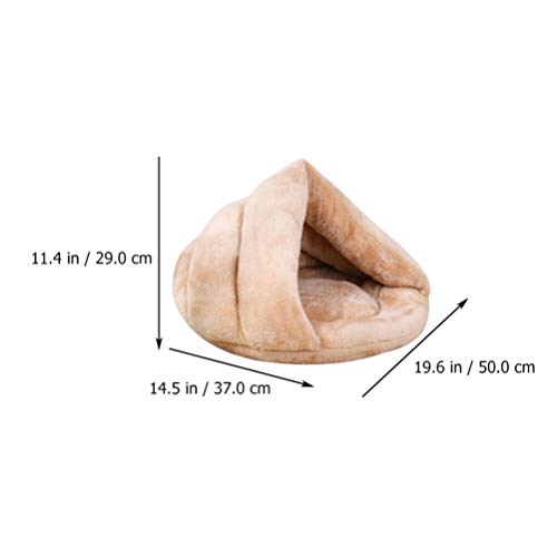 Balacoo Mascotas Zona de Dormir Abrazo Cueva Cabaña Escondite Tienda de Campaña para Mascotas Casa Autocalentamiento Cama Interior para Dormir para Perros Y Gatos 37 * 50 * 29 Cm