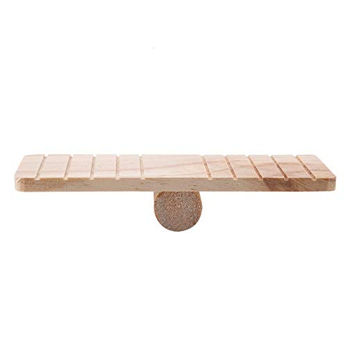 Balancín para mascotas, pequeño balancín de madera para mascotas Puente de juguete Hamster Play House Cage Chew Toy Pequeños accesorios para la casa de mascotas Decoración para hámsters Rata Ratón Jer