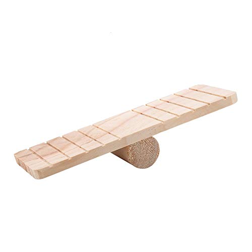 Balancín para mascotas, pequeño balancín de madera para mascotas Puente de juguete Hamster Play House Cage Chew Toy Pequeños accesorios para la casa de mascotas Decoración para hámsters Rata Ratón Jer
