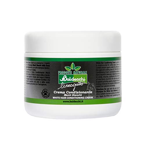 Baldecchi - Crema acondicionadora para pieles blancas y gatos, 250 ml