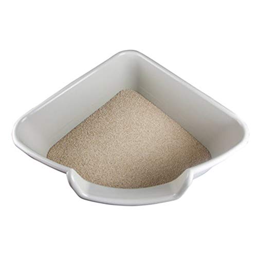 Bandeja Sanitaria Esquinera para Gatos Caja De Arena para Gatos Abierta Bandeja Sanitaria Plástica