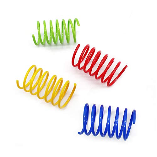 Baven 16pcs Juguete Colorido del Gato Primavera Plástico para Gato Gatito Mascotas Novedad Regalo
