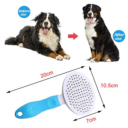 BEANKI Pets Cepillo Perros y Gatos, Autolimpiante Cepillos de Aseo para Mascotas, Peine para Perros Gatos, Cepillo para Perros para Pelar, para Perros Pequeños, Medianos y Grandes, Gatos, Caballos