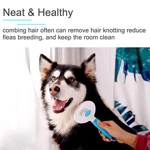 BEANKI Pets Cepillo Perros y Gatos, Autolimpiante Cepillos de Aseo para Mascotas, Peine para Perros Gatos, Cepillo para Perros para Pelar, para Perros Pequeños, Medianos y Grandes, Gatos, Caballos