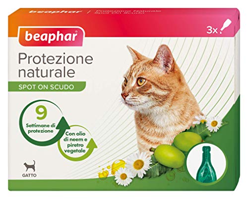 Beaphar - Protección natural para tu gato (3 Pipetas) - Solución antiparásitos definitiva para gatos y gatitos con protección natural, gatto