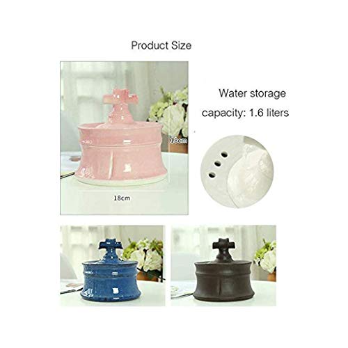 Bebedero Gatos Circulación Filtro gato inteligente automático dispensador de agua de la fuente Cat Suministros de cerámica automático de alimentación for mascotas Dispensador de agua Fuente para Masco