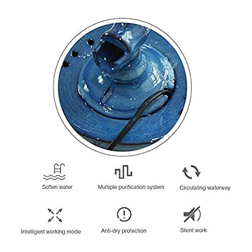 Bebedero Gatos Circulación Filtro gato inteligente automático dispensador de agua de la fuente Cat Suministros de cerámica automático de alimentación for mascotas Dispensador de agua Fuente para Masco
