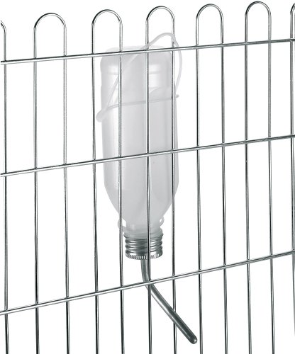 Bebedero para conejos 500 ml de plástico con tubo de aluminio