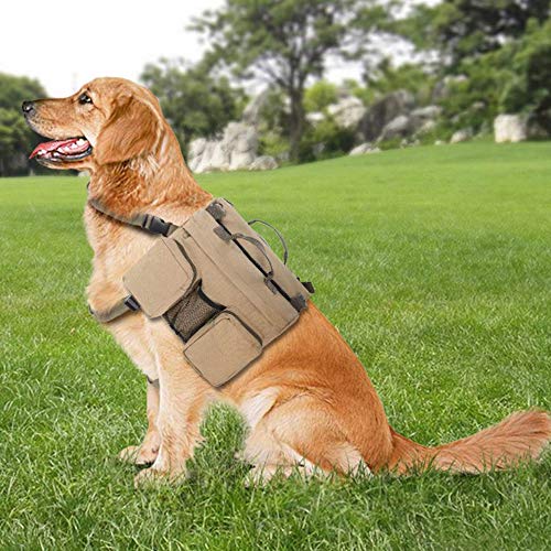 Bedler Paquete de Senderismo para Perros Mochila de Silla de Montar para Perros Bolsa de Senderismo para Perros Suministros de Camping para Perros Viajes de Senderismo Uso al Aire Libre para Perros m