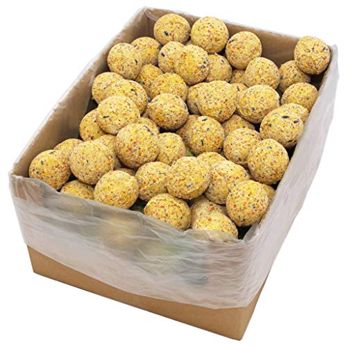 Benkeg Bolas De Grasa para Pájaros 200 Unidades 90G Granos para Las Aves De Jardín Alimento para Las Aves