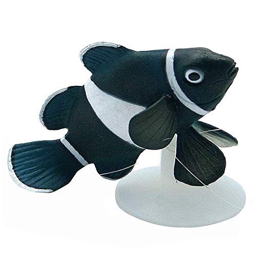 Bestgle 4 Piezas Peces Artificiales de Acuario para decoración de Acuario realistas Peces móviles flotantes Decoración de Tanque de Peces Adorno Flotante