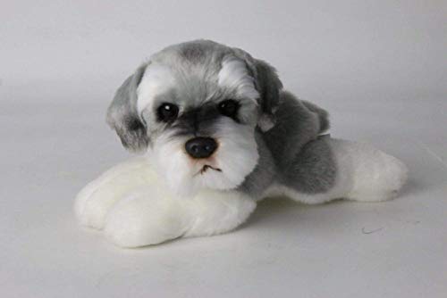 Bigbarry Cómodo Perro Relleno de Animal, Perro Almohadilla de la Felpa de simulación Soft Fur Animal Lindo de 7,5 Pulgadas Natural