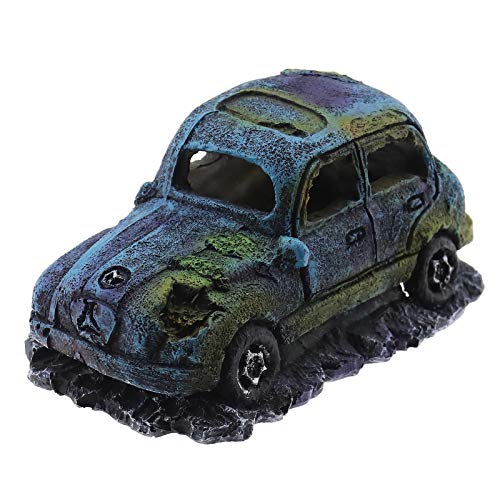 BIYM - Decoración para acuario de resina para coche, adorno para depósito de peces de imitación de incidente