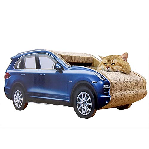 BJL Azul del Tablero del rasguño del Gato del autobús del Pasajero del autobús del Pasajero Grande del Gato del rasguño del Gato arañazo de Gato (Color : A)