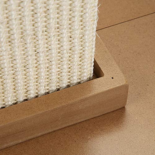 BJL Tablero de rascar Gato Gato Grande Columna de Escalada Madera Maciza árbol de Gato Suministros de Juguete Garras sisal Columna Romana Columna de rascar Gato Blanco arañazo de Gato (Color : A)