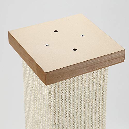 BJL Tablero de rascar Gato Gato Grande Columna de Escalada Madera Maciza árbol de Gato Suministros de Juguete Garras sisal Columna Romana Columna de rascar Gato Blanco arañazo de Gato (Color : A)