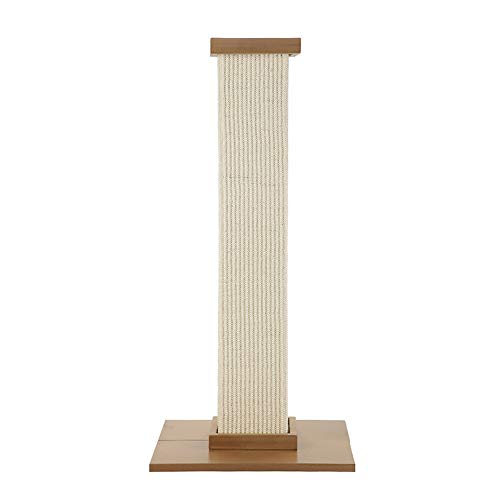 BJL Tablero de rascar Gato Gato Grande Columna de Escalada Madera Maciza árbol de Gato Suministros de Juguete Garras sisal Columna Romana Columna de rascar Gato Blanco arañazo de Gato (Color : A)