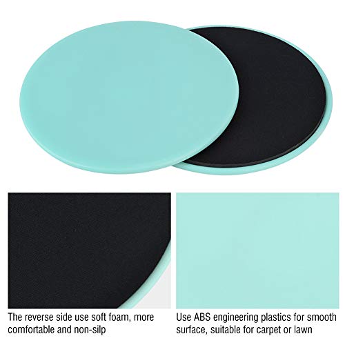 Bnineteenteam 2 UNIDS Ejercicio Deslizante Deslizante Disco Fitness Multi-Función Core Slider Deporte Entrenamiento de Cuerpo Completo para Pisos de Alfombra o Madera Dura (Verde)
