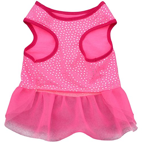 bodhi2000 ® Perro Gato Mascota Perro Ropa Prendas De Vestir lunares chaleco vestido disfraz