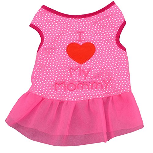 bodhi2000 ® Perro Gato Mascota Perro Ropa Prendas De Vestir lunares chaleco vestido disfraz
