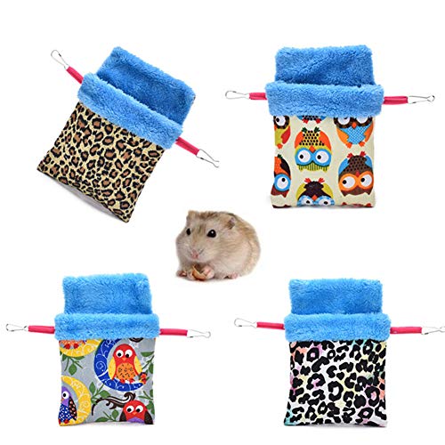 BOENTA Camas para Gatos Cama Conejo Guinea Cerdo Juguetes Hámster Hamaca Guinea Cerdo Hamaca Guinea Cerdo casa Hurón hamacas Ardilla Bolsa de Dormir 2,L