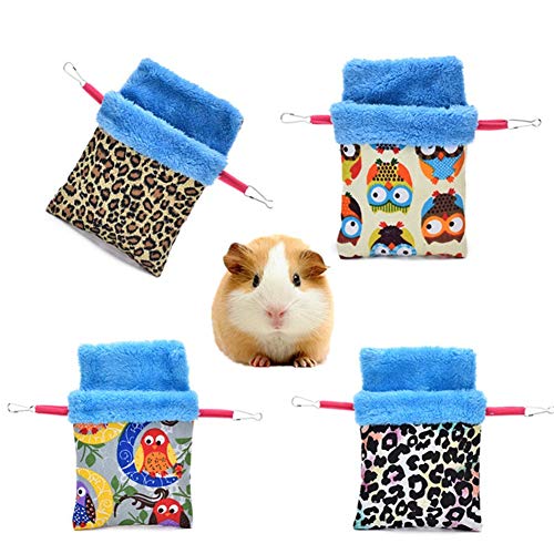 BOENTA Camas para Gatos Cama Conejo Guinea Cerdo Juguetes Hámster Hamaca Guinea Cerdo Hamaca Guinea Cerdo casa Hurón hamacas Ardilla Bolsa de Dormir 2,L