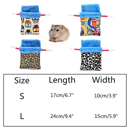 BOENTA Camas para Gatos Cama Conejo Guinea Cerdo Juguetes Hámster Hamaca Guinea Cerdo Hamaca Guinea Cerdo casa Hurón hamacas Ardilla Bolsa de Dormir 2,L